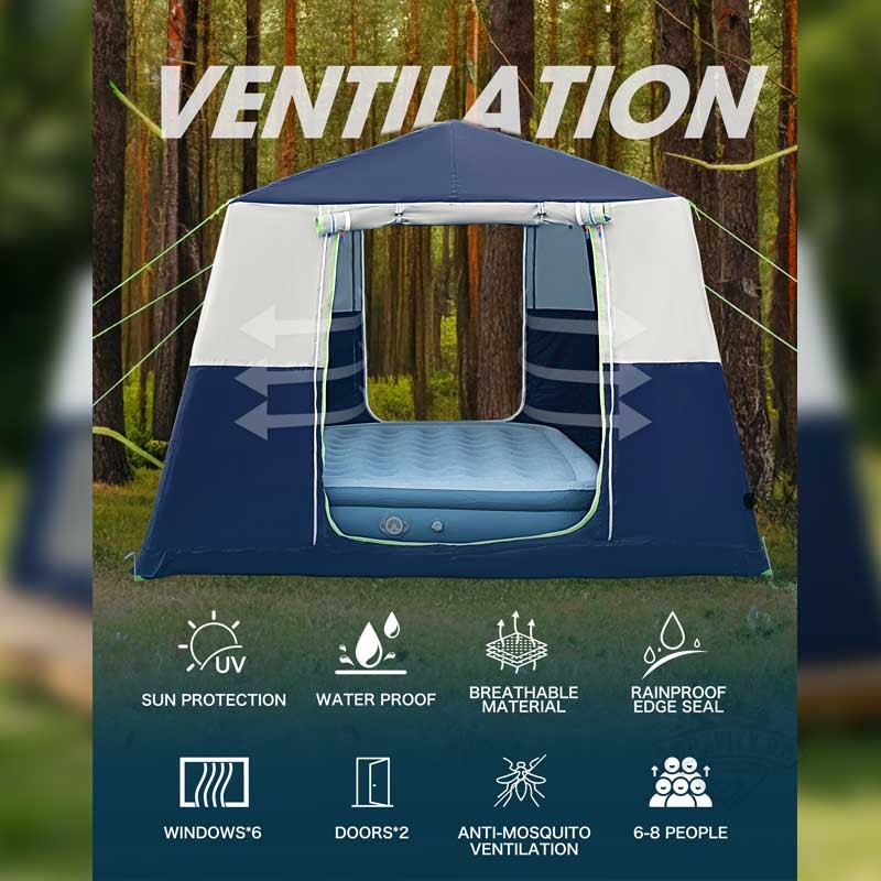 Палатка надувная CORANI TEN-DARK BLUE 12m
