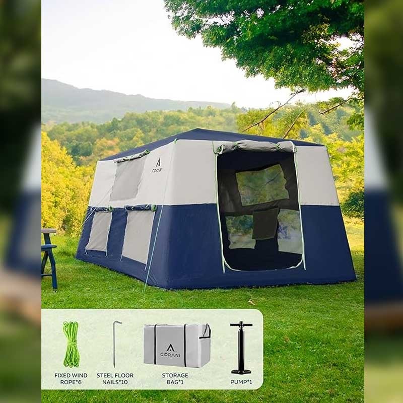 Палатка надувная CORANI TEN-DARK BLUE 12m