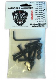 ВИНТ + ГАЙКА KHIRO ALLEN 1.25" (Комплект 8 шт)